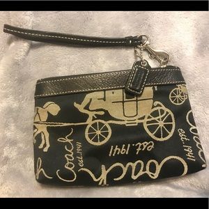 Coach Black Wristlet